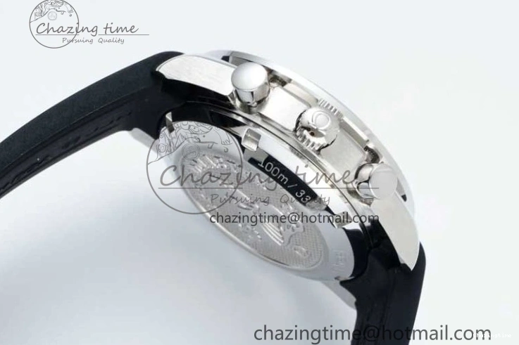 0516 Speedmaster Racing Master SS HKF Best Edition White Black Dial on Black Rubber Strap A Effortless 7813
